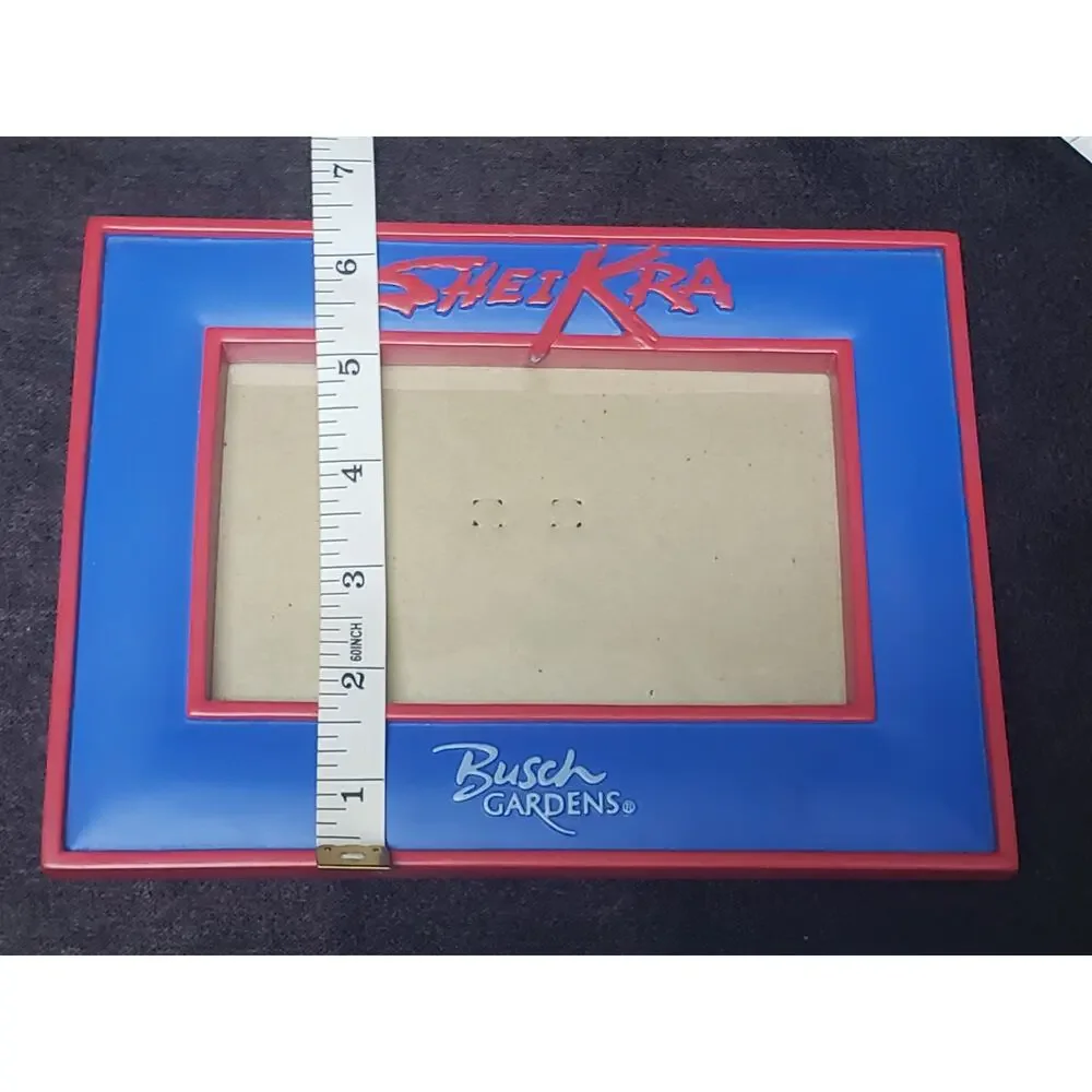Sheikra Busch Gardens Red & Blue 4x6 Picture Frame Holder - Roller Coaster